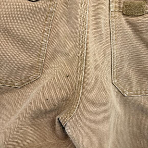 Duluth Trading Shorts Men's 32 Brown Fire Hose Cargo Baggy Canvas Heavyweight - Picture 7 of 7